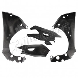 Protections de cadre et bras oscillant avec protection de chaine carbone YZF R1 2015-2026, MT10 2016-2025