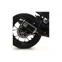 Silencieux Indy Race aluminium noir homologué avec embout en carbone ARROW 390 Adventure 2020