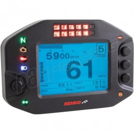 Compteur Digital Koso RX2N Gp style multifonctions universel -  Customisation moto 