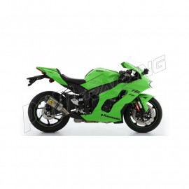 Silencieux Indy Race aluminium noir homologué avec embout en carbone ARROW ZX10RR 2021