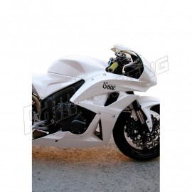 Carénage racing avant 4 parties fibre de verre CBR600RR 2007-2008 PLASTIC BIKE