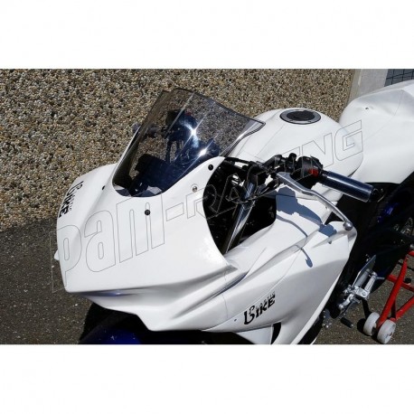 Carénage avant racing 4 parties fibre de verre YZF-R3 2015-2018 PLASTIC BIKE