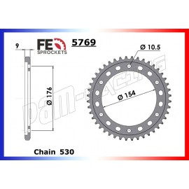 Couronne acier 530 CB1000R 2008-2017, VFR800 CROSSRUNNER FRANCE EQUIPEMENT