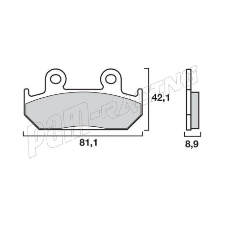 Plaquettes de frein avant BREMBO SA Sinter Route HONDA