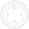 Disque de frein arrière fixe Série Oro 220 mm BREMBO ZX10R 2016-2025, ZX10RR 2017-2025