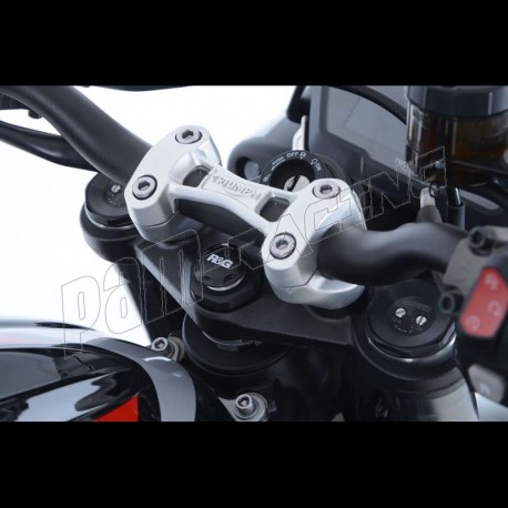 Insert écrou colonne de direction noir R&G Racing Ninja H2, Street Triple 660/765