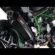 Silencieux racing adaptable SLIP-ON mono silencieux carbone Akrapovic Ninja H2/Carbon 2015-2021
