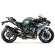 Silencieux racing adaptable SLIP-ON mono silencieux carbone Akrapovic Ninja H2/Carbon 2015-2021