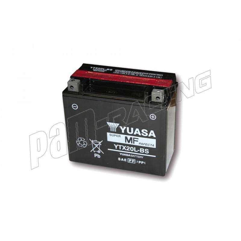 Batterie YUASA YTX20L-BS - PAM RACING