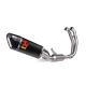 Ligne d'échappement racing inox/carbone Akrapovic RS660 2020-2022, TUONO 660 2021-2022