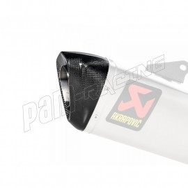 Embout end-cap carbone pour ligne racing Akrapovic S1000RR 2019-2023, S1000R 2021-2023