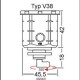 Bocal de frein avant aluminium GSG MOTO TUONO V4 1100/Factory 2021