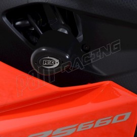 Tampons de protection AERO racing noirs R&G Racing RS660 2020-2023
