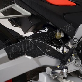 Adhésif anti-frottement bras oscillant noir 3 pièces R&G Racing RS660 2020-2024, TUONO 660 2020-2024