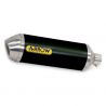 Silencieux Thunder aluminium noir homologué embout inox ARROW MT-07 2021