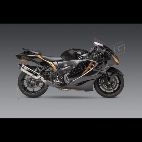 Double silencieux racing inox ou carbone R-77 Yoshimura GSX1300R Hayabusa 2021-2026