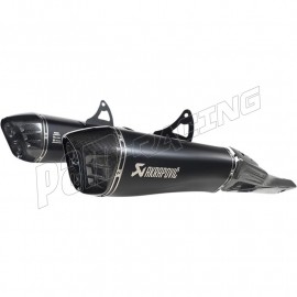 Silencieux adaptables SLIP-ON line titane noir Akrapovic GSX1300R Hayabusa 2021-2022 S-S13SO4-HRAATBL