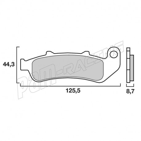 Plaquettes de frein avant organique BREMBO origine CBR1000F 1993-2000