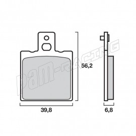 Plaquettes de frein arrière route Brembo Sinter 07BB01SP