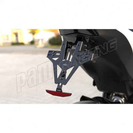 Support de plaque d' immatriculation AKRON-RS HIGHSIDER RS125, RS4 125,  Tuono 125, RSV4, Tuono V4 - PAM RACING