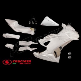 Carénage racing complet fibre de verre ZX6R636 2019-2020 CRUCIATA