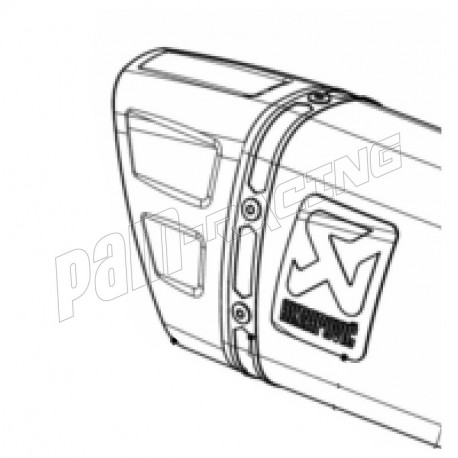 Casquette embout carbone de remplacement pour silencieux F900XR, F900R, CB1000R Akrapovic