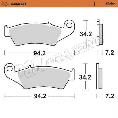 Plaquettes de frein avant ou arrière Sinter Route MOTO MASTER 403901 Plaquettes de frein avant ou arrière Sinter Route MOTO MASTER 403901