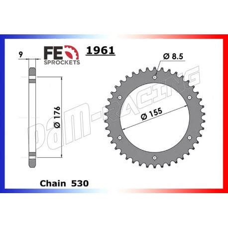 Couronne acier 530 Triumph FRANCE EQUIPEMENT