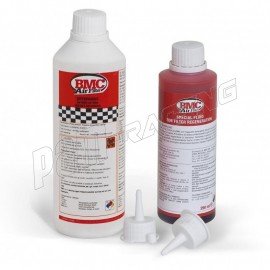 Kit d'entretien nettoyant et bouteille d'huile pour filtre à air BMC flacon 500ml + 250ml