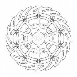 Disques de frein avant flottant Flame 320 mm ep 5.0 mm Moto-Master BMW