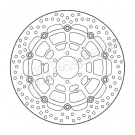 Disques de frein avant flottant Halo 320 mm ep 5.0 mm Moto-Master BMW