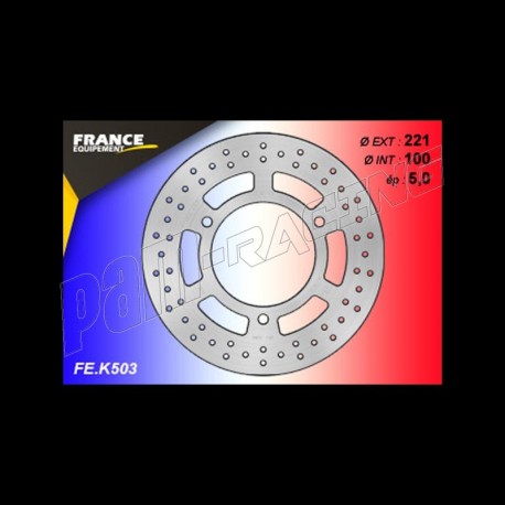 Disque de frein arrière 221x5 mm Ninja 125/Ninja 300/Ninja 400/Z125/Z300/Z400 FRANCE EQUIPEMENT