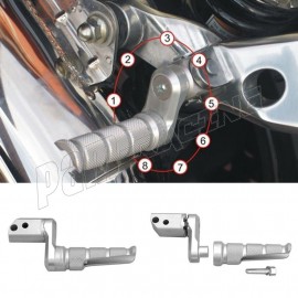 Kit rabaissement repose-pied pilote MFW DUCATI 1260 DIAVEL 2019-2021, 1262 X DIAVEL 2016-2021