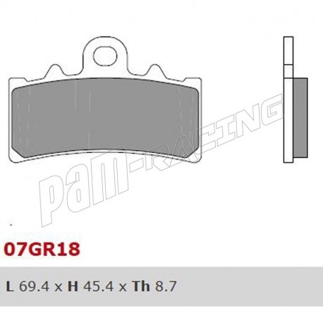 Plaquettes de frein avant Brembo SR Sinter Racing/Route BMW, HUQVARNA, KTM