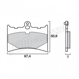 Plaquettes de frein avant Brembo SR Sinter Racing/Route RS125 1995-2005