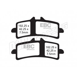 Plaquettes de frein avant sintered metal EPFA-HH EBC Brakes pour étriers BREMBO