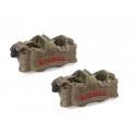 Kit étriers de frein avant radiaux GP4-RR 2020 BREMBO 32/36 entraxe 100 pour plaquettes 07835424