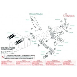 Pièces détachées commandes reculées LIGHTECH KAWASAKI ZX10R 2016-2020 FTRKA006