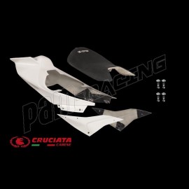 Coque arrière racing fibre de verre avec selle RSV4 1100 Factory 2021-2024 CRUCIATA