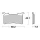 Plaquettes de freins avant AP RACING TRR racing/endurance métal fritté M1000RR 2021-2022, CBR1000RR 2020-2022