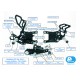 Pièce de rechange pour commandes reculées PP-Tuning R6 2017-2024