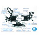 Pièce de rechange pour commandes reculées PP-Tuning R6 2017-2024