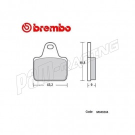 Plaquette de frein Brembo Z04 pour étrier XA88811