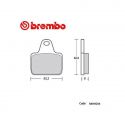 Plaquette de frein Brembo Z04 pour étrier XA88811