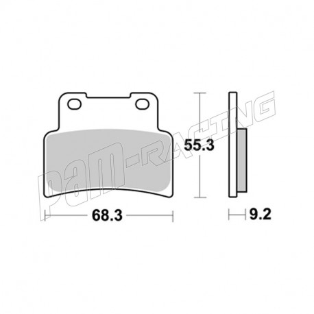 Plaquettes de frein avant AP RACING SF route métal fritté APRILIA, YAMAHA