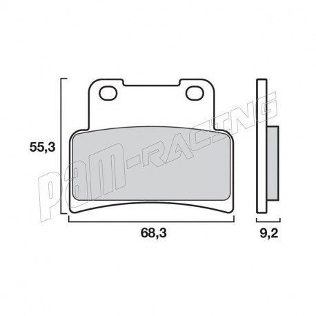 Plaquettes de frein avant Brembo organique qualité origine APRILIA, YAMAHA