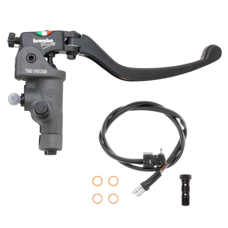 Maître-cylindre d'embrayage radial PR16 RCS Corsa Corta levier long rabattable - PAM RACING