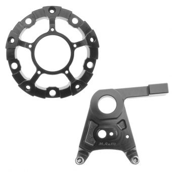 Support inversé d'étrier arrière 84 mm + plateau R1 2015-2025