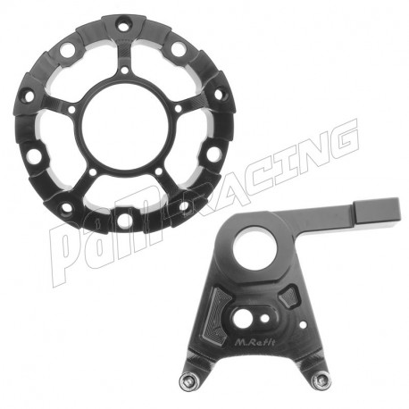 Support inversé d'étrier arrière 84 mm + plateau R1 2015-2025