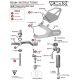 Pièces de rechange pour commandes reculées VORTEX V3 2.0 S1000RR 2015-2018